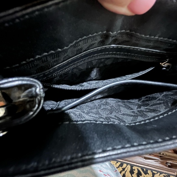 Michael Kors Black Leather Handbag - Picture 4 of 11